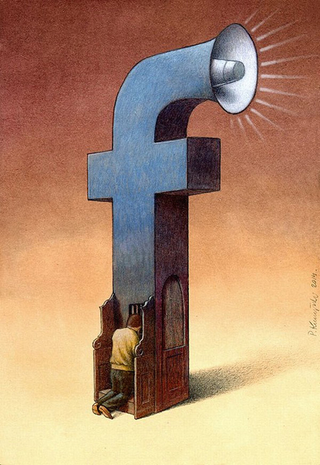Illustration for article titled These illustrations perfectly make fun of our obsession with Facebook